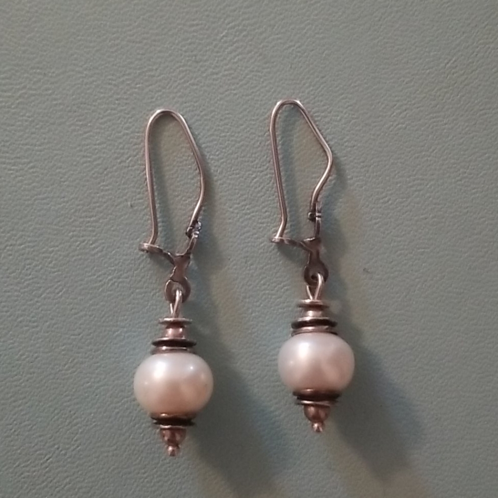 Silpada Sterling Silver Pearl Earrings